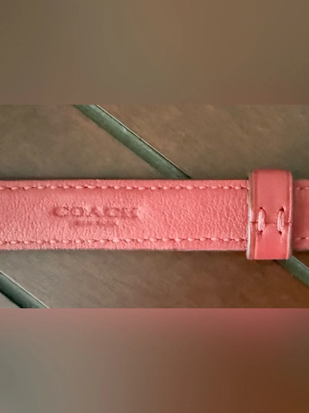 Coach Dog Collar in Signature coated Canvas and smooth Leather Size S